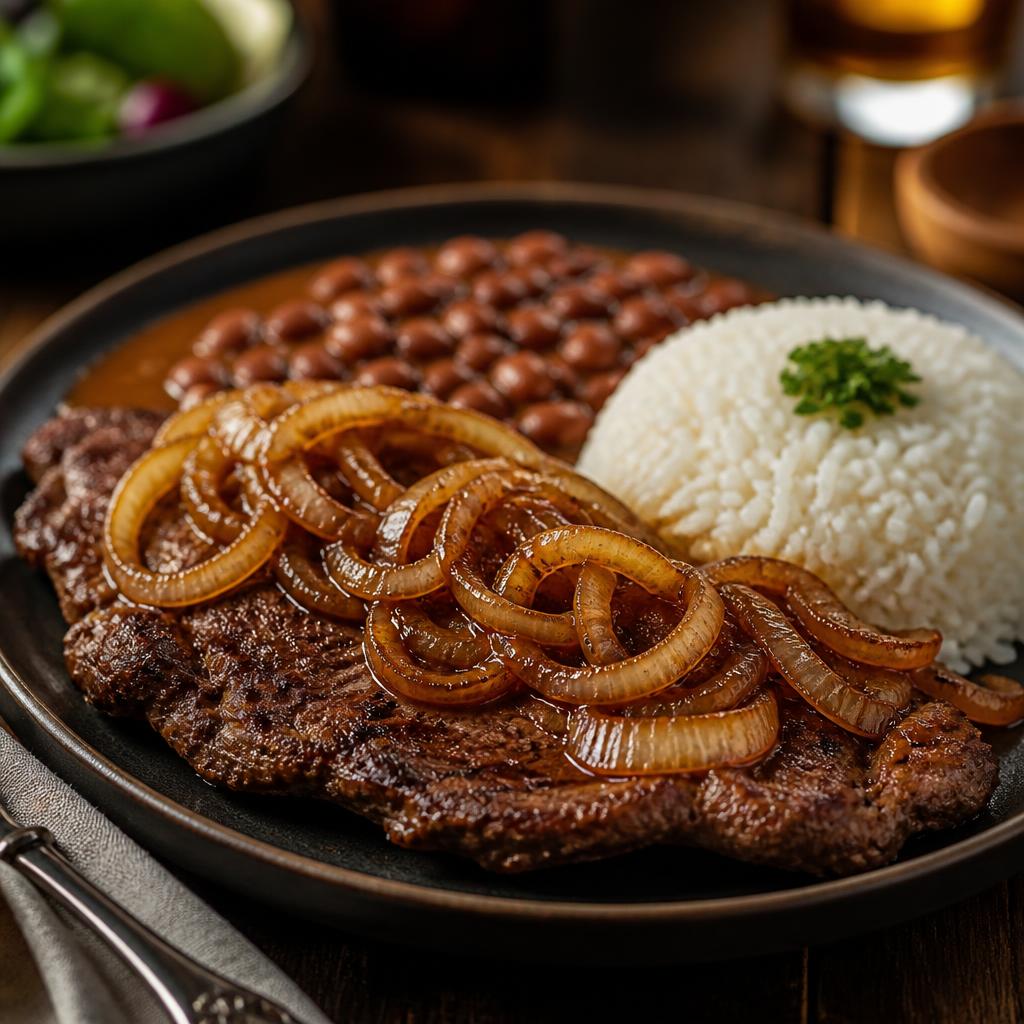 Bistec Encebollado