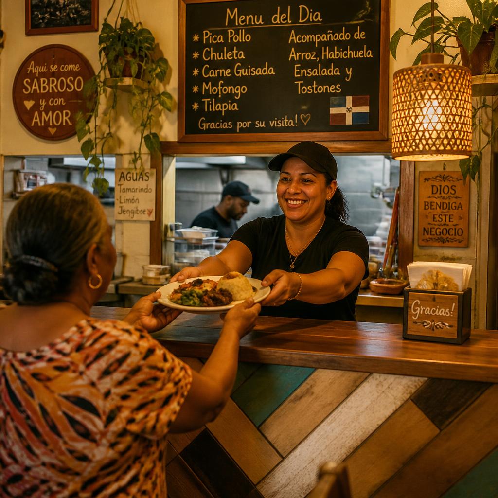 A warm moment at the counter of the neighborhood restaurant